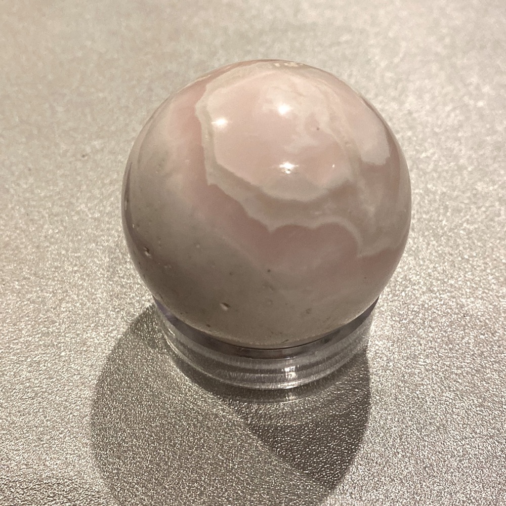Pink opal sphere